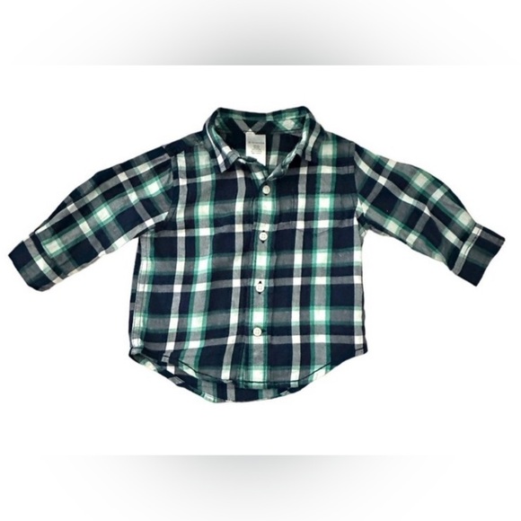 Gymboree Plaid Shirt size 6-12 mo. NWOT - Picture 1 of 3